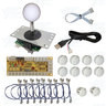 DIY White Arcade Joystick and Buttons Kit for Arcade Machines