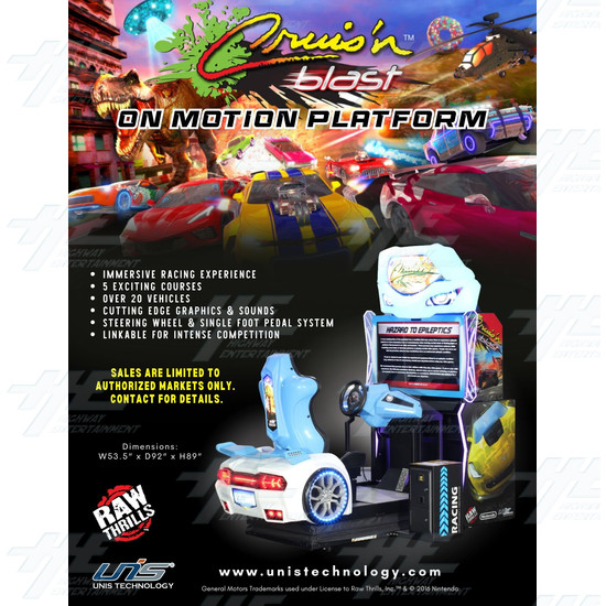 Cruis’n Blast Motion Arcade Racing Machine - brochure