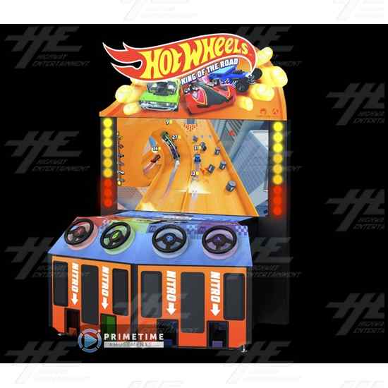 Hot Wheels - King of the Road Arcade Machine - 4 Player Hot Wheels