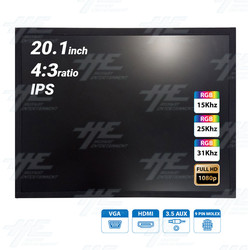 20.1 inch 4:3 Ratio Arcade LCD Monitor 15khz 25khz 31khz up to ...