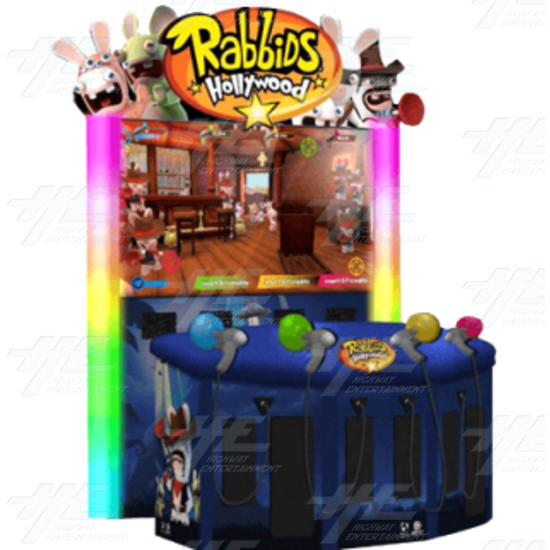 Rabbids Hollywood 65" Deluxe 4 Player Arcade Machine (NSW) - Rabbids Hollywood Left View