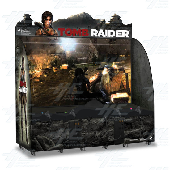 Tomb Raider 120" Deluxe 4 Player Arcade Machine (NSW) - Tomb Raider angle view